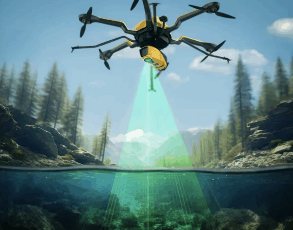 Bathymetric LiDAR mapping