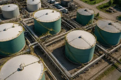 Industrial facility supported by confined space inspection services