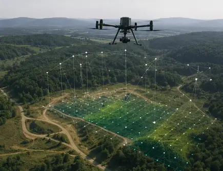 UAV LiDAR mapping a forested landscape for terrain and vegetation analysis