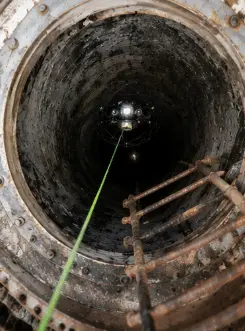Robotic confined space inspection inside an industrial pipeline