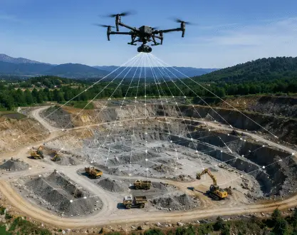 Aerial Lifting & Transport site and route planning for an industrial project