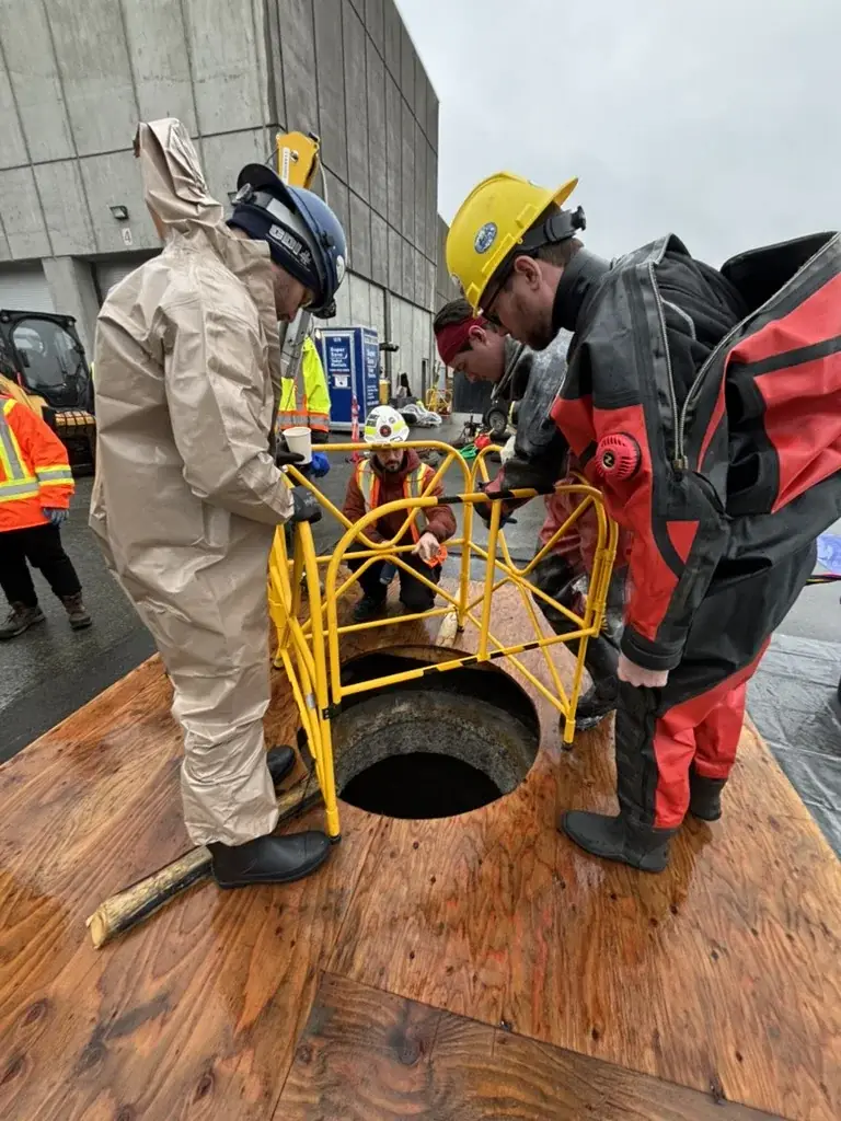 Ven-Tech commercial diver prepared for Contaminated Diving Services