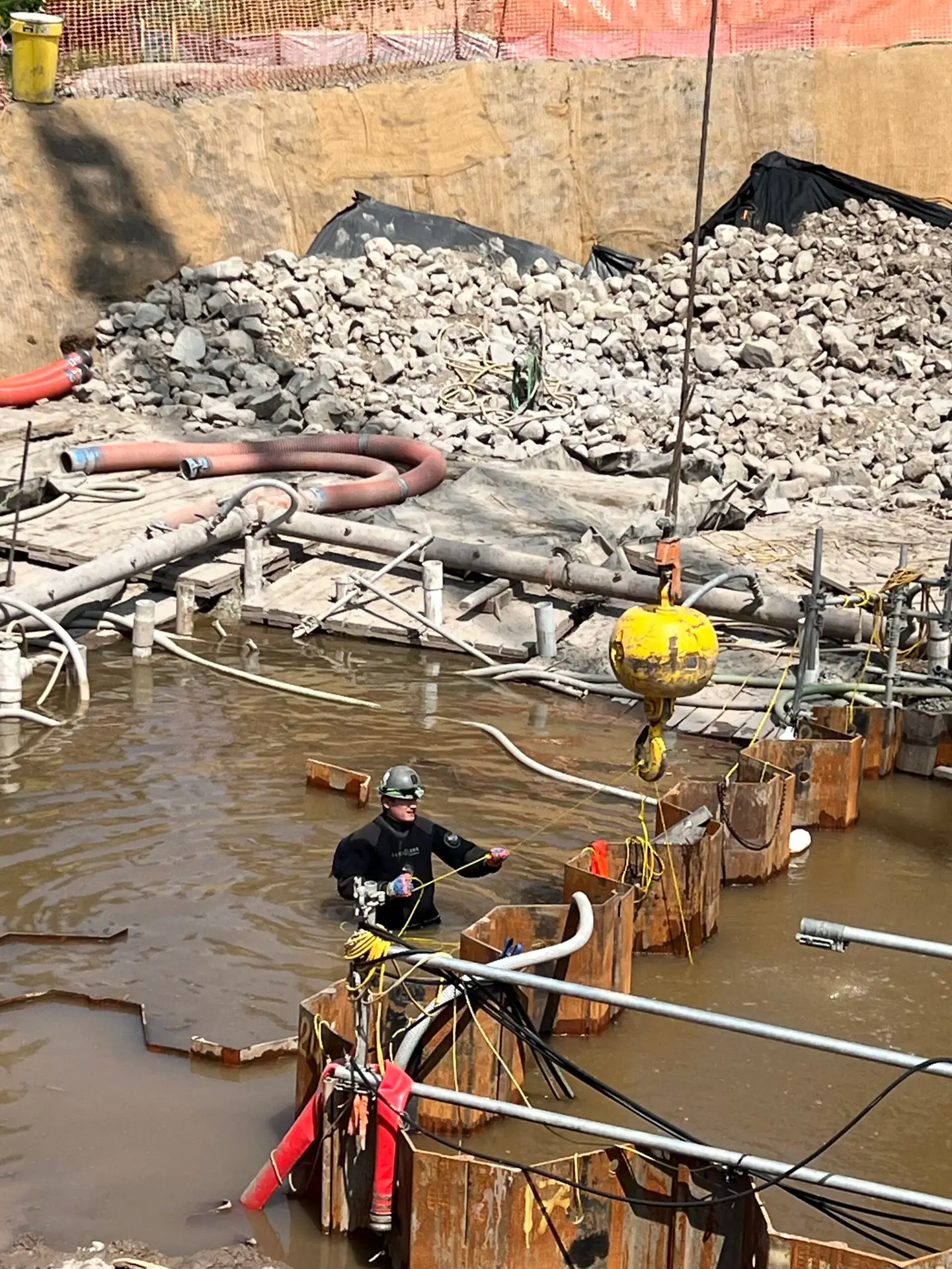 Industrial Diving Services emergency repair operation at a critical asset