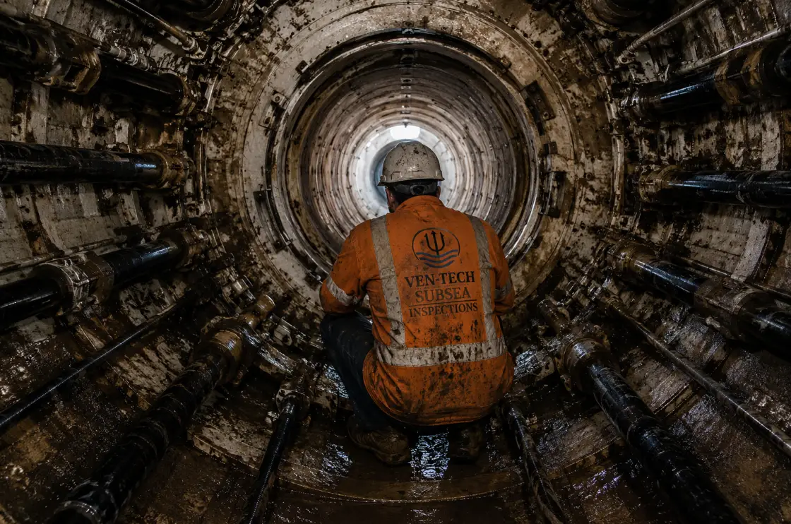 Hyperbaric Tunneling Support inspection at the TBM cutterhead face