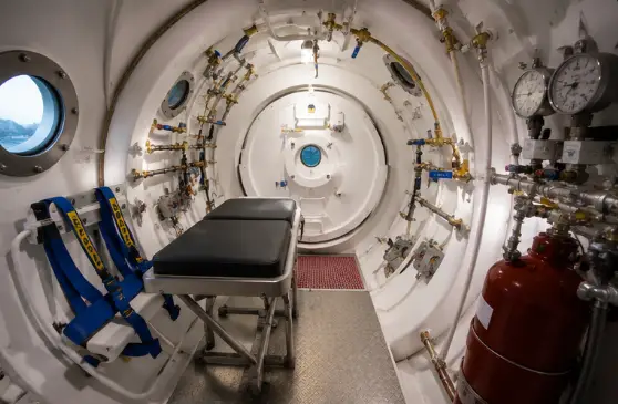 Hyperbaric Tunneling Support intervention chamber and life-support readiness
